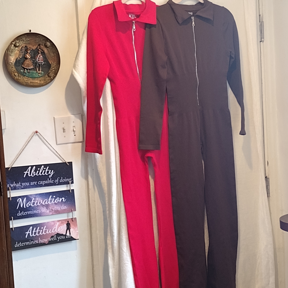 Stylish Red and Brown Women's Jumpsuits